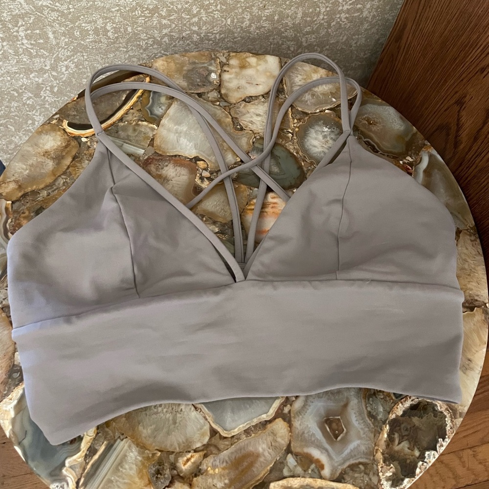 lululemon athletica Gray Sports Bra Tank Top